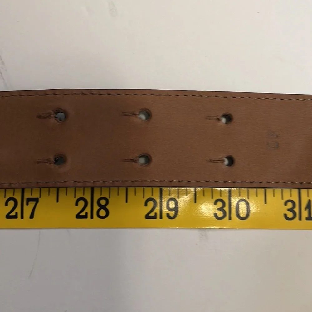 Moschino Black Belt with Gold Lettering